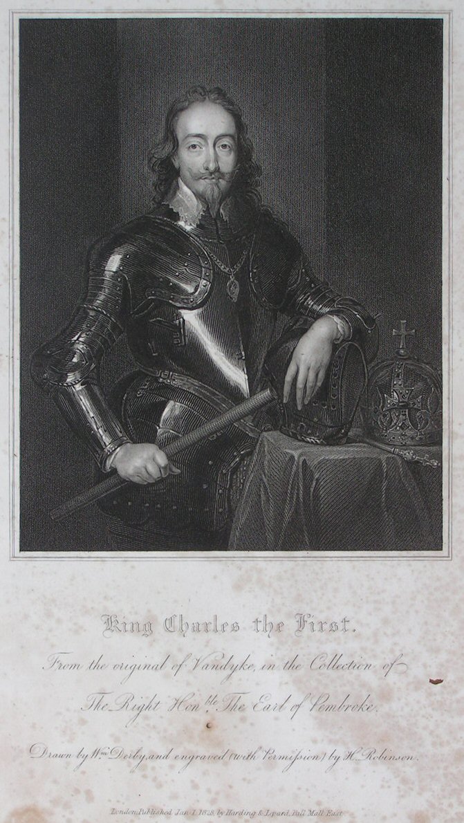 Print - King Charles the First. - Robinson